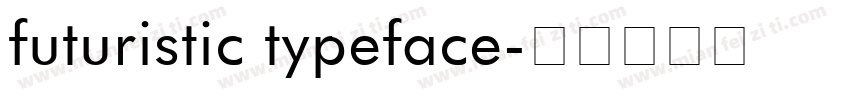 futuristic typeface字体转换
